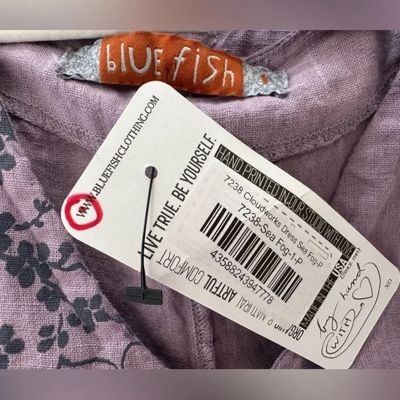 Blue Fish Cloudworks Dress in Sea Fog - NWT! - Picture 4 of 5